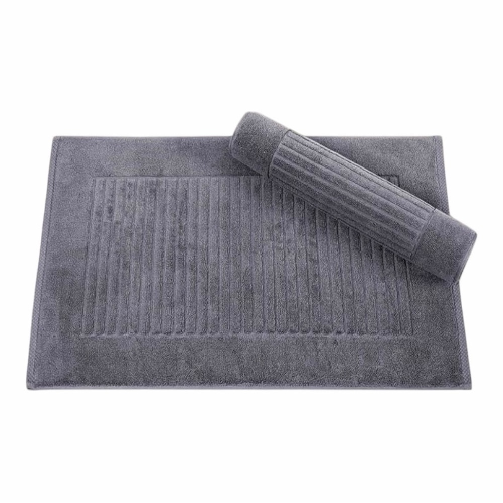 4 Classic Turkish Towels Gray Bathroom Floor Mats 100% Turkish Cotton. 30" x 18"